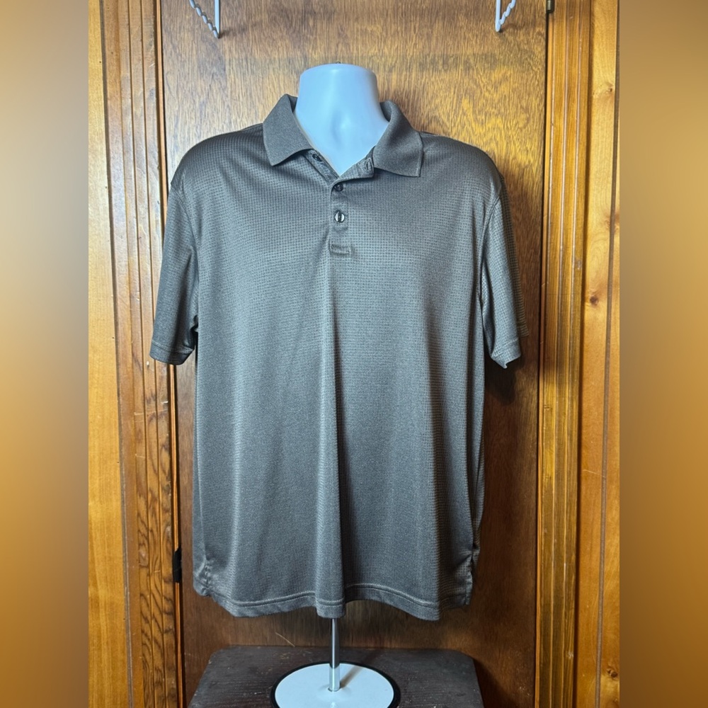 Menโs Saddlebred Brown Polo Shirt -โ L